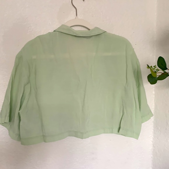 ZARA Mint crop top. Very light and airy. Super cropped - Picture 4 of 4
